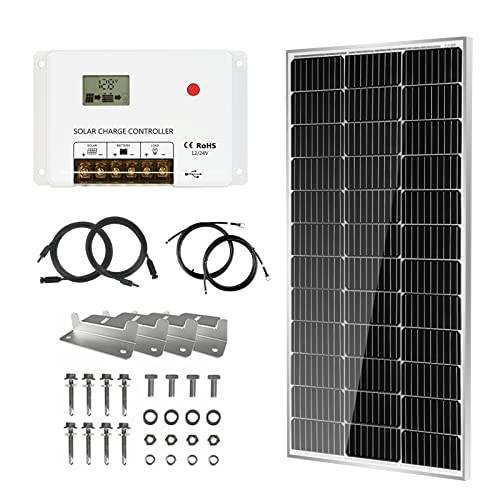 HQST 600W solar panel kit with six 100W panels and 40A MPPT controller